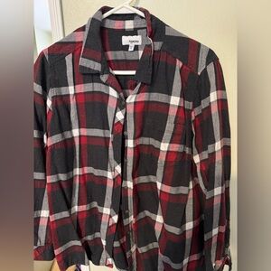Sonoma Women’s Red and Black Plaid Shirt